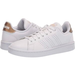 adidas Women’s Advantage Sneakers Tennis Shoes, 6.5, White Copper